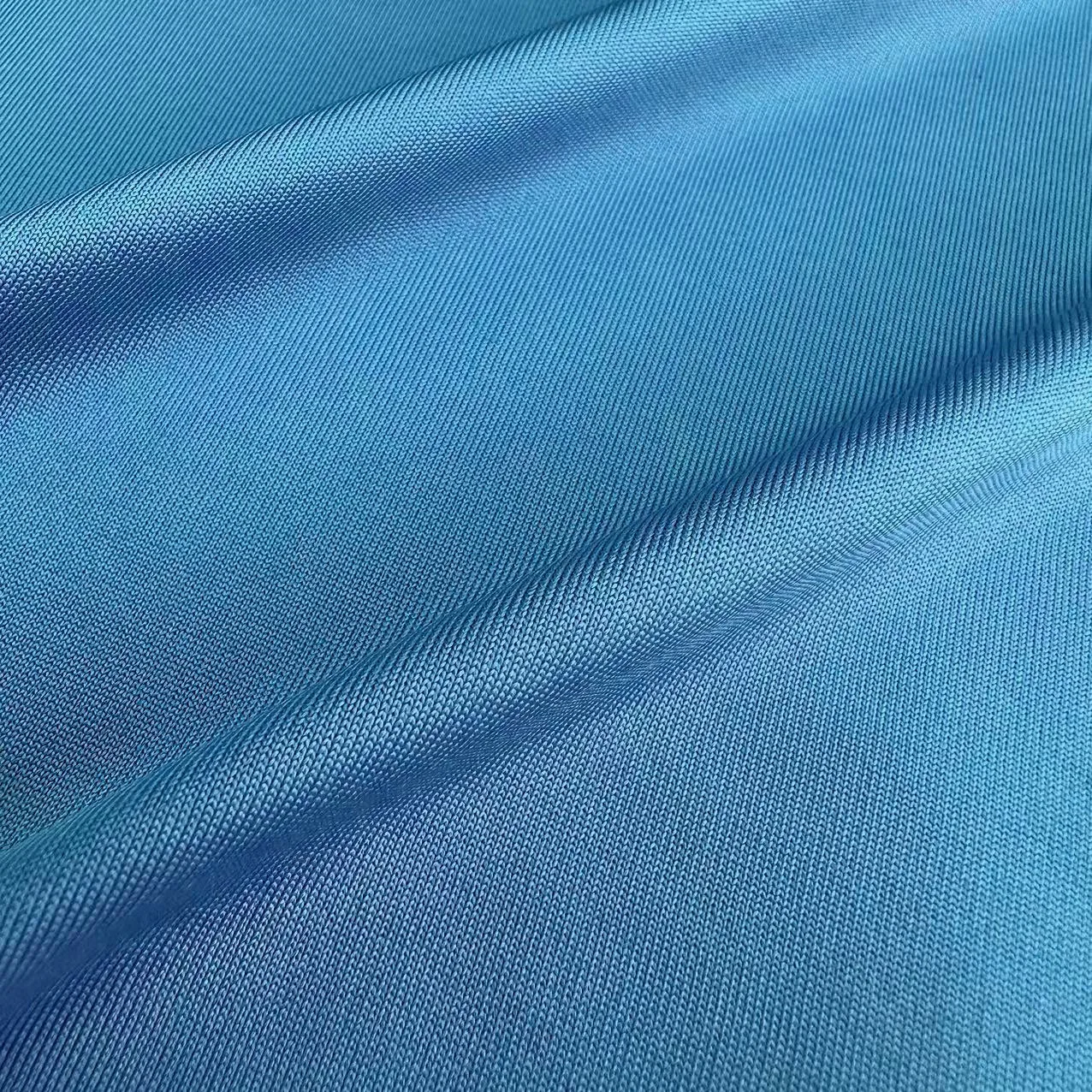 Stock 210gsm 4 Way Stretch knitted fabric 93% Polyester 7% Spandex Interlock Sport Fabric For Yogawear Leggings