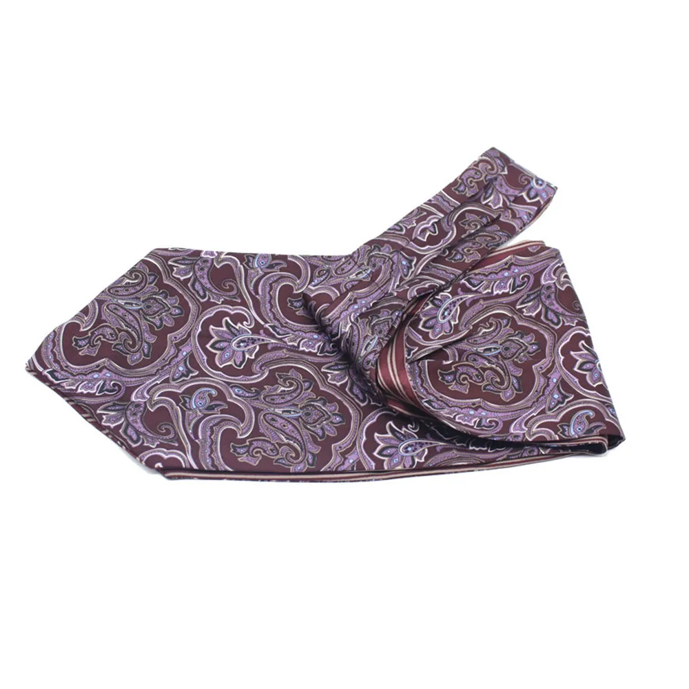 Classic Pasiley Pattern Silk screen printed Tie Cravat Ascot Manufacturer