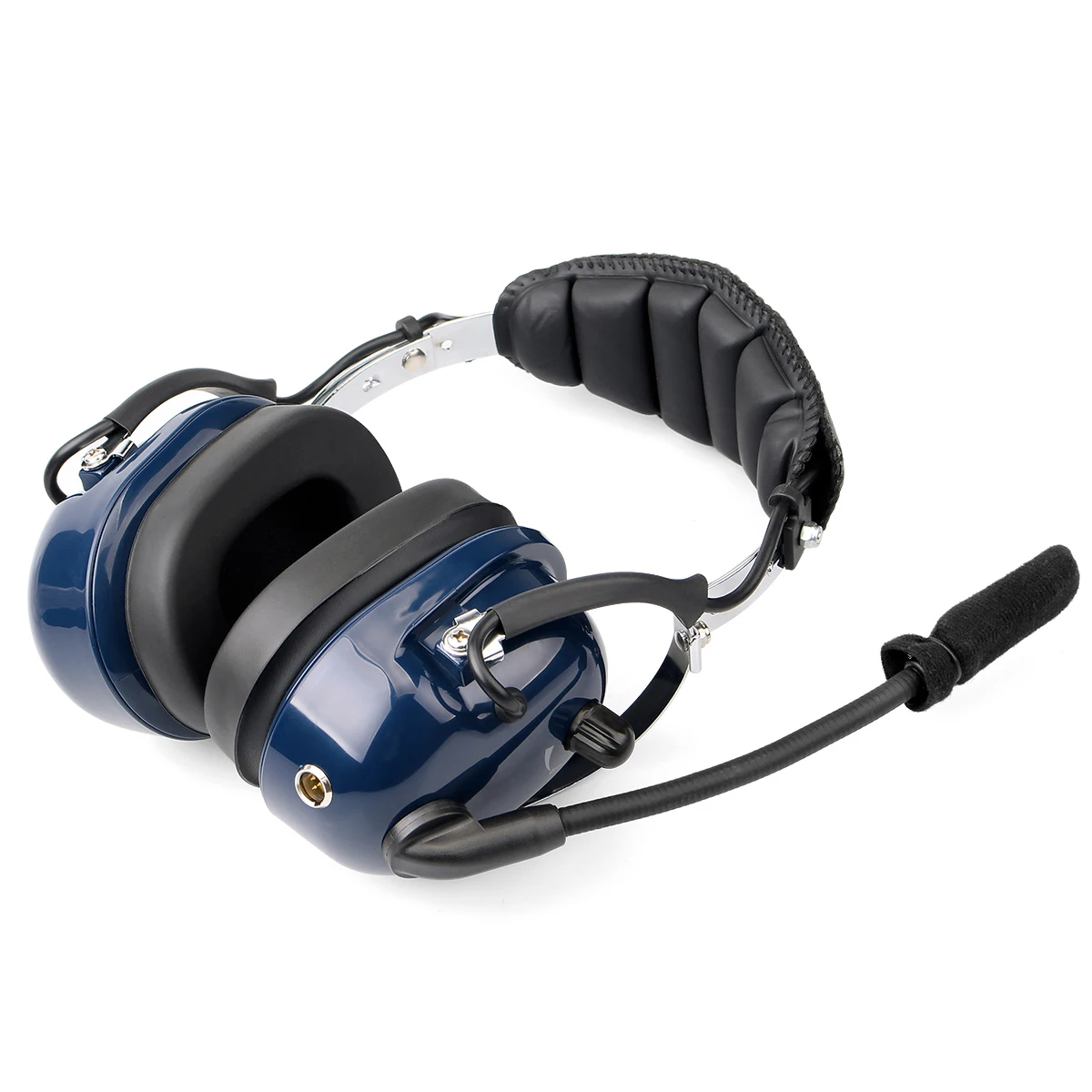 Blue VOX Volume Adjustment Speaker Noise Reduction Aviation MIC Headset with Finger PTT for Kenwood Retevis Retevis EH050K
