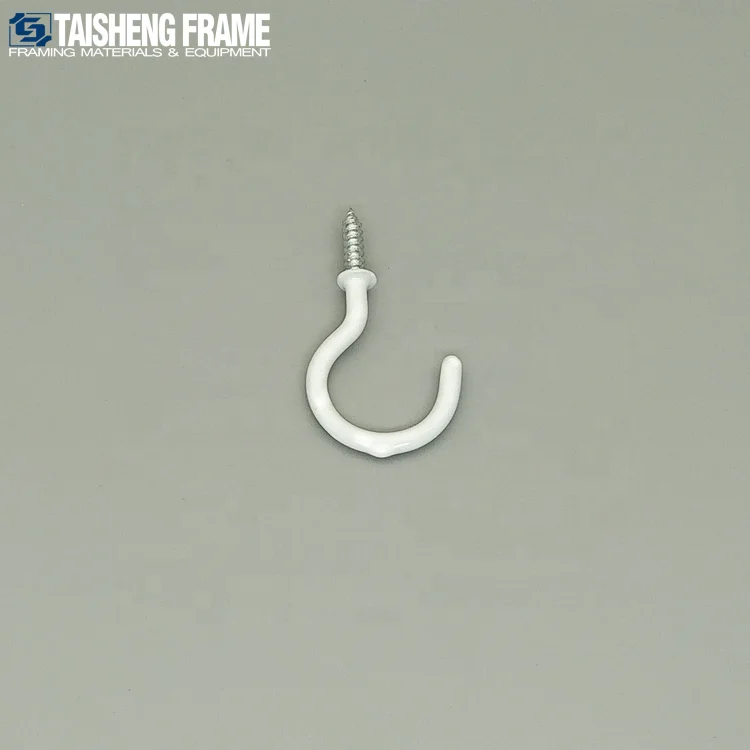 Rubber Coating Question Mark Hangers Cup Hooks photo frame accessories eye screws