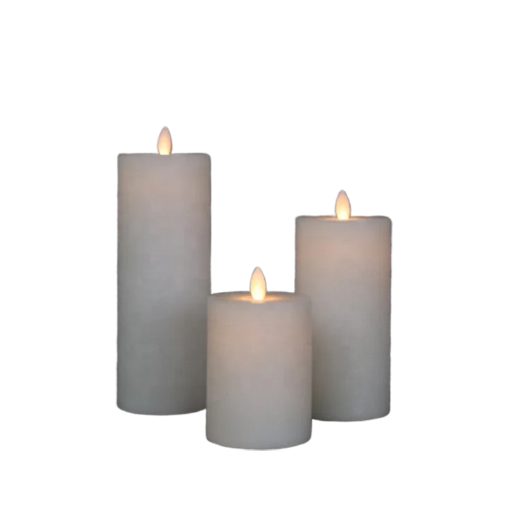 New products 2019 innovative product dancing flame pillar led tea light candle dancing moving flame led candles