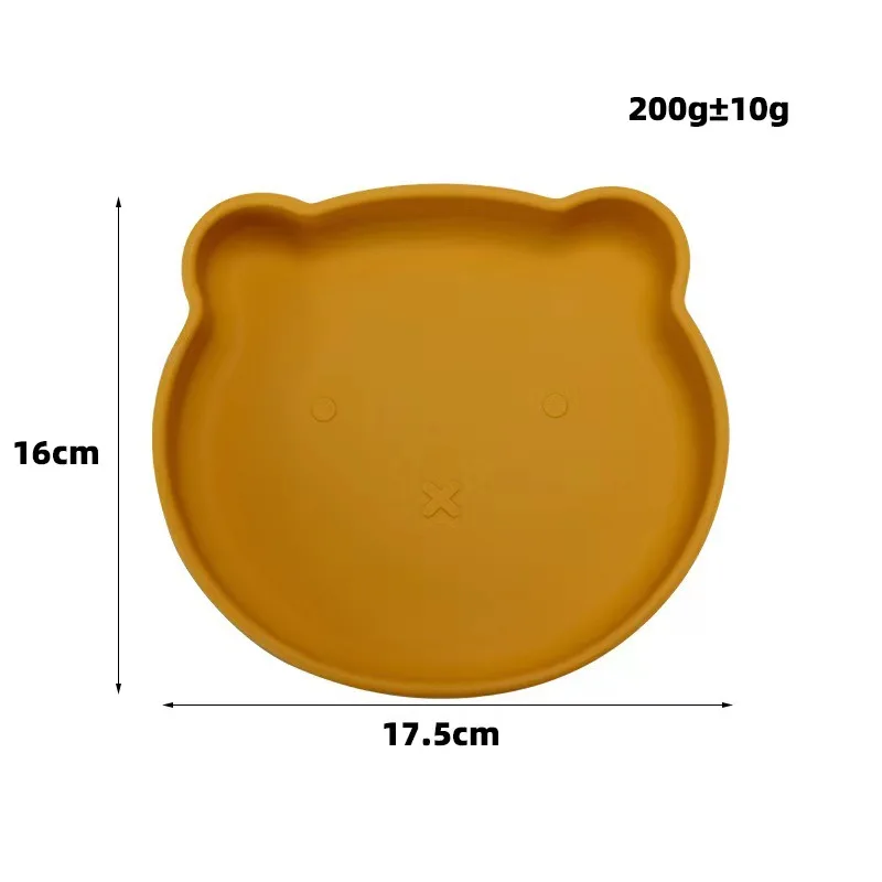 Hot selling ustomizable baby bowls feeding set 100% food-grade BPA FREE silicone kids feeding plastic plate set