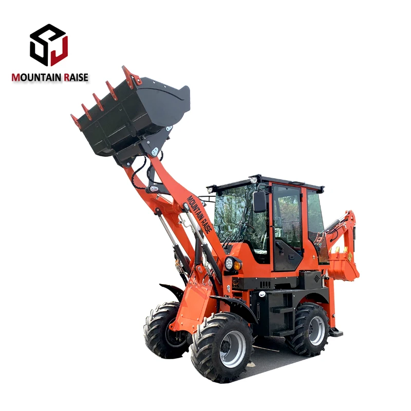 Shandong 1ton mini backhoe loader small tractor loader for sale