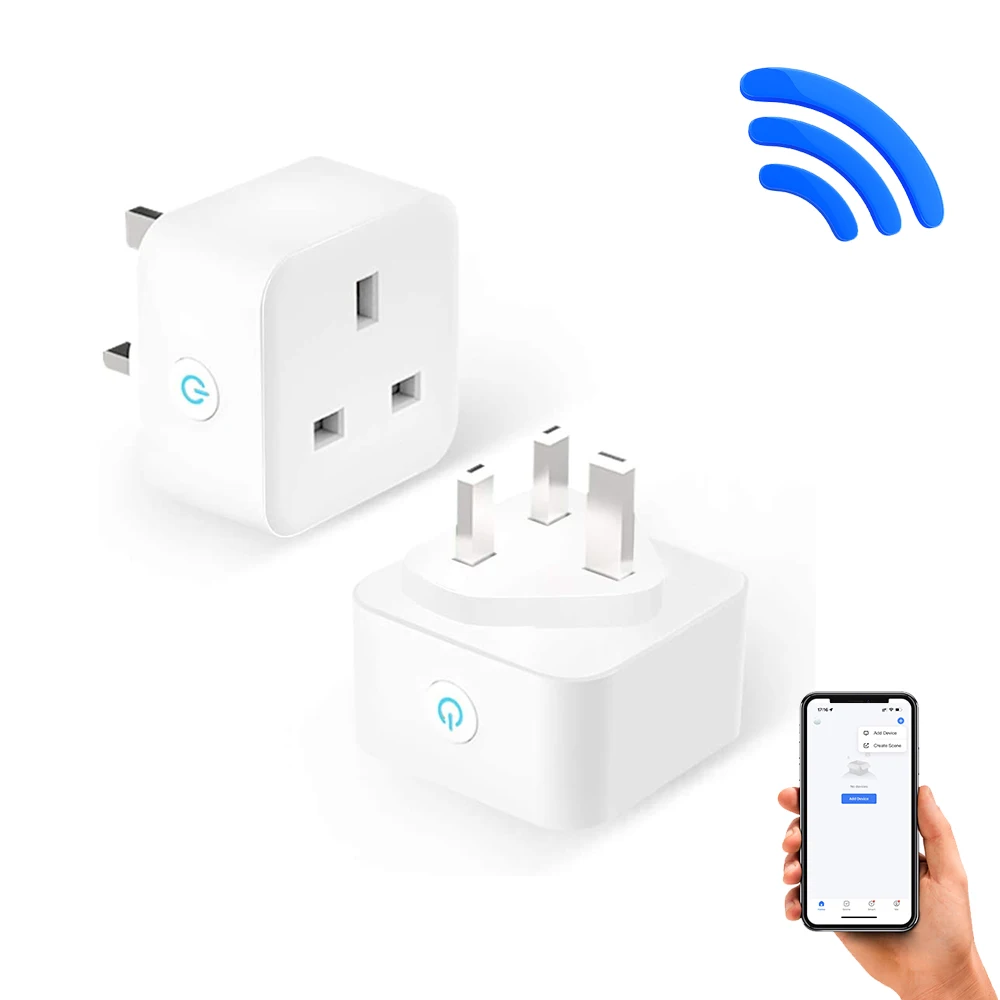 3840W Smart Socket UK 16A Energy Meter Voice Control Google Assistant Wireless Socket Wifi Smart Socket Amazon Smart Plug