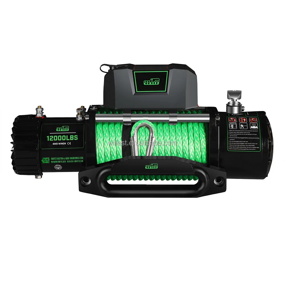 Электрическая внедорожная лебедка 4x4 12000 фунтов 4wd 12000f01de 12 В 24 синтетическая канатная