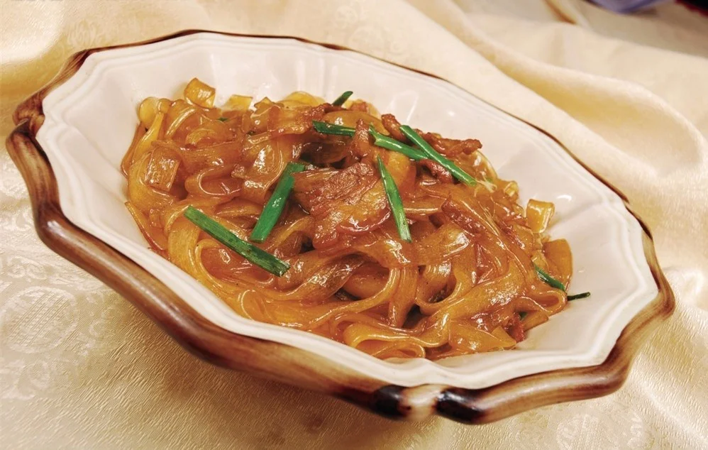 Korea style Traditional sweet potato vermicelli wide