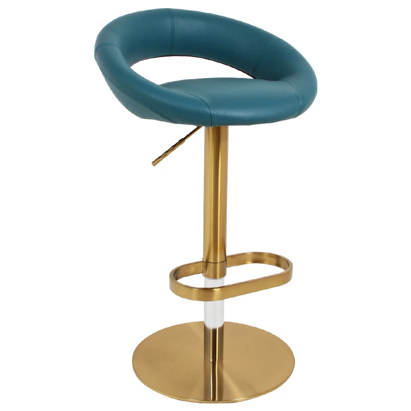
PU leather adjustable bar stool and swivel stool bar chair metal bar stool chair 