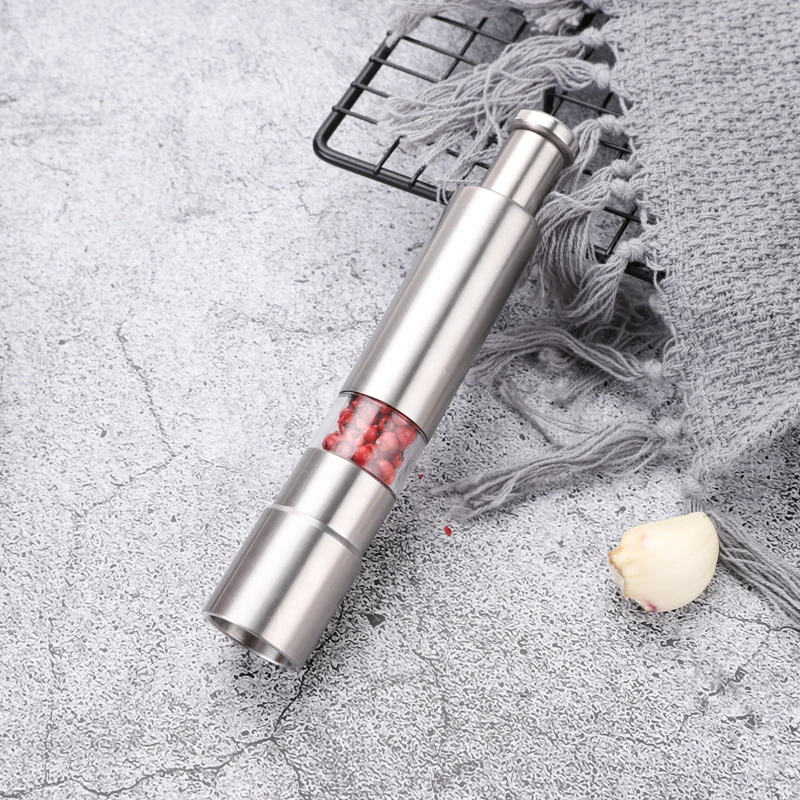 2021Hot Sale Manual 2 in 1 Double Head Grinder Salt And Pepper Grinder Spice Grinder