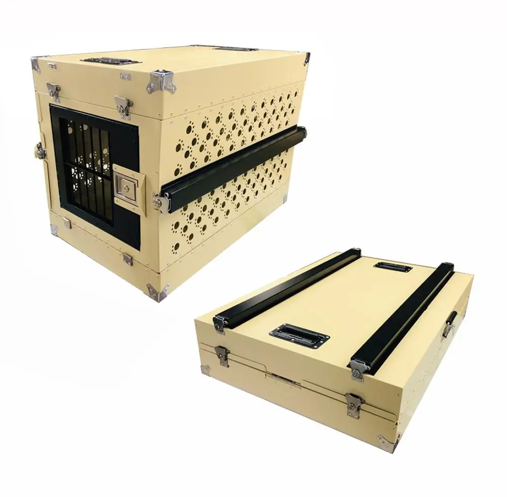 Алюминиевый складной ящик для собак | Металлический складной ящик для собак | Алюминиевый Дорожный ящик для собак