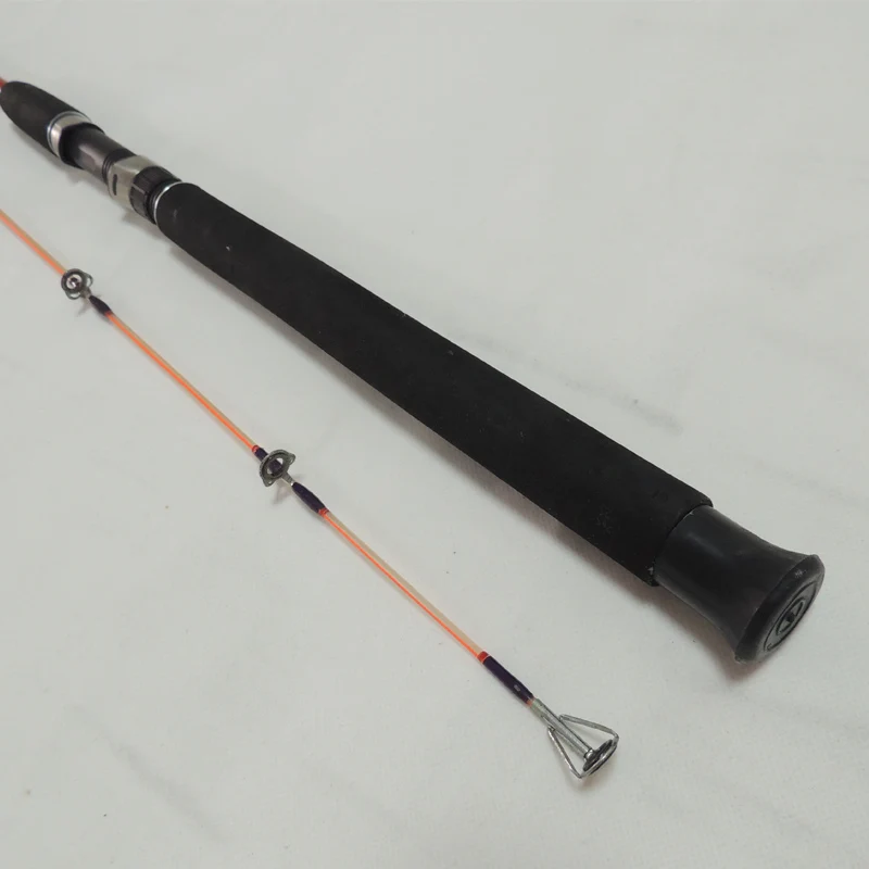 wholesale factory supply cheap solid glass fiber fishing rods 2 section solid fiberglass OEM made in Weihai