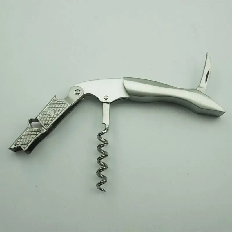 2019 customized logo bird shape manual ss 2cr13 classical bottle opener wine corkscrew