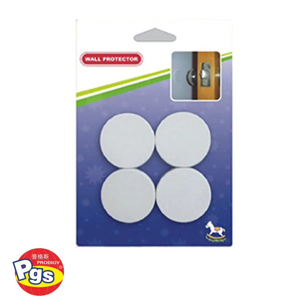 Protector Round White Self Adhesive Wall Guards Stopper Door Handle Bumper Stop
