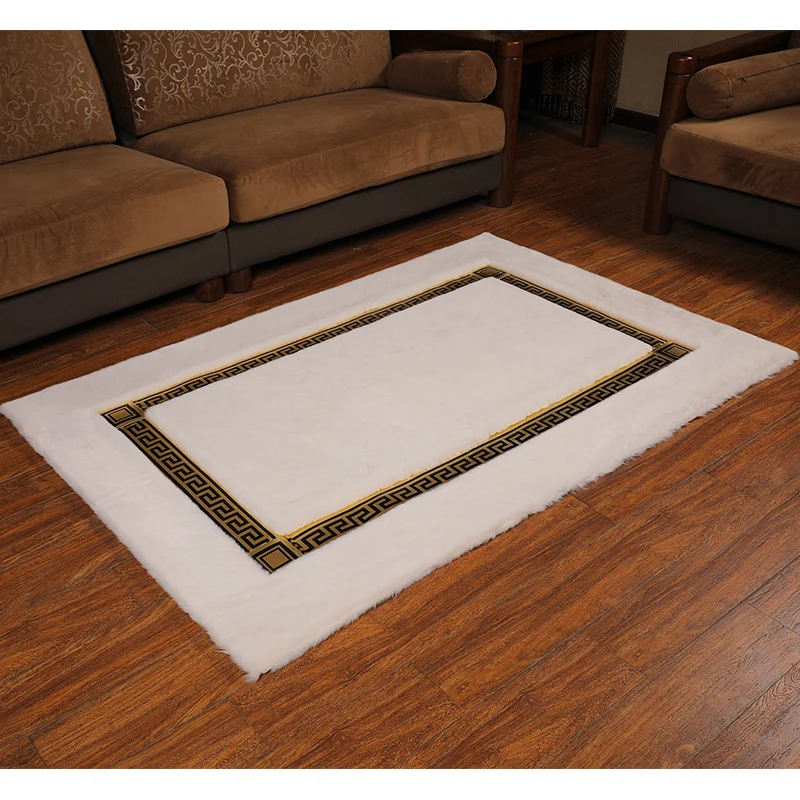 Faux Fur Area Rugs Artificial Sheepskin Fur Carpet Fluffy  Area Rug For Bedroom Living Room carpet