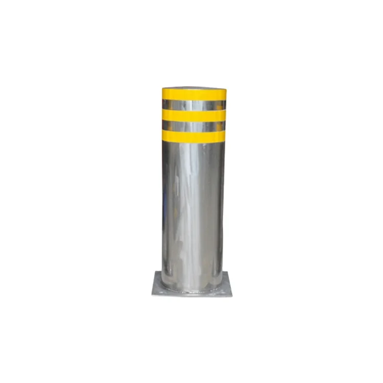 Warning Post 160x500x2.0mm Flat cover stainless steel Safety Bollard Traffic Warning Post