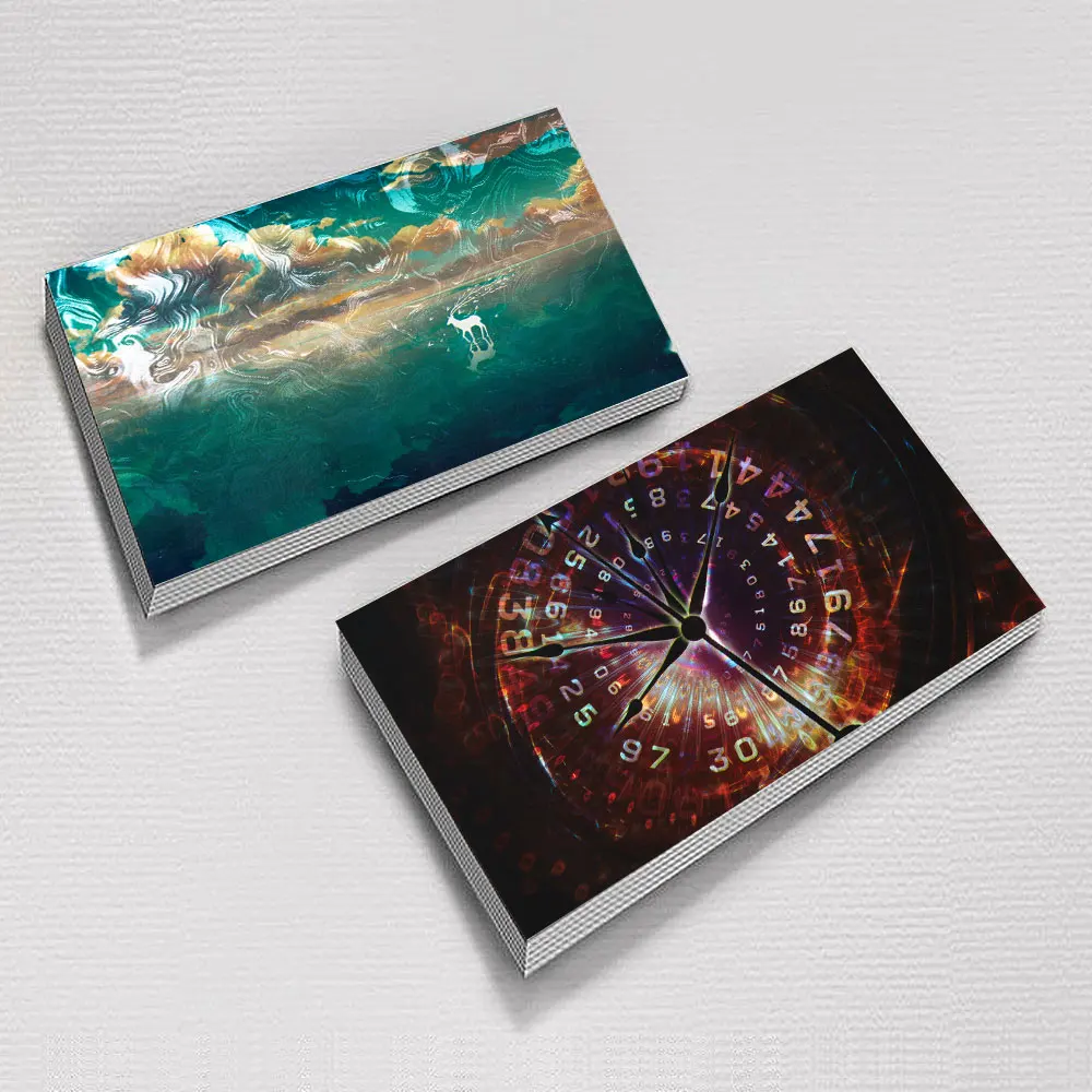 Biodegradable 3d Metallized postcards