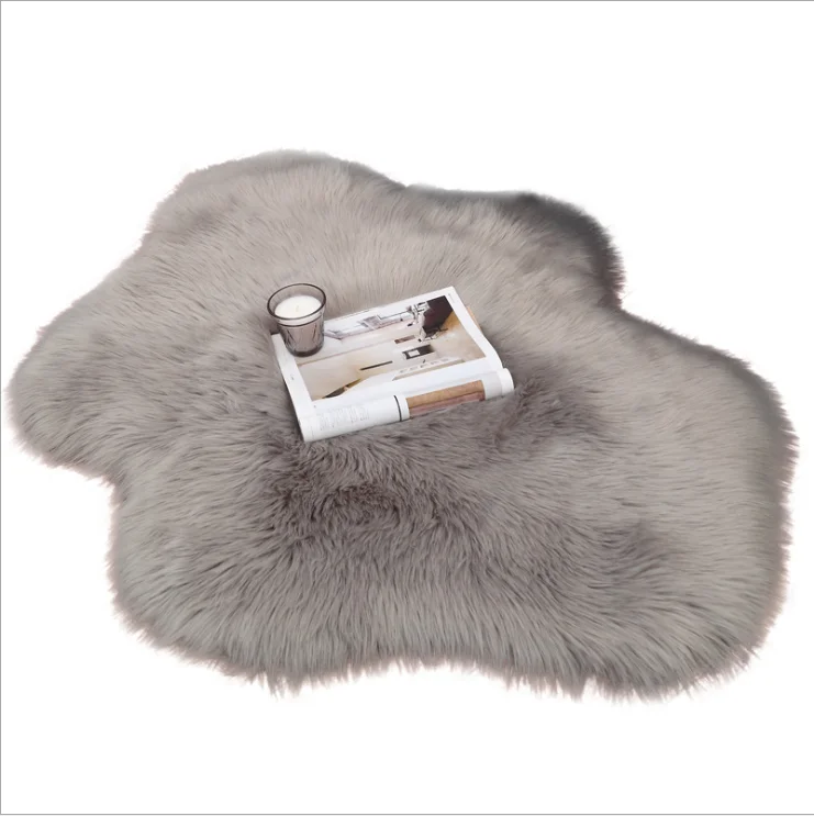 customized size fluffy bed side carpet with CE certificate