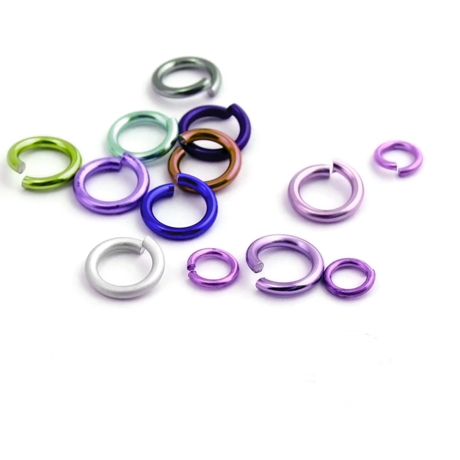 Custom Gold Filled Jump Rings 2.5mm 3mm 3.5mm 4mm 5mm Color Black Stainless Steel for Jewelry Making