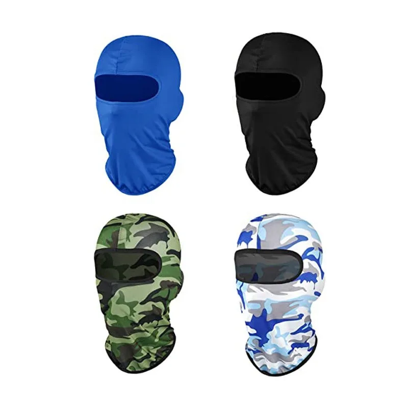 Motorcycle Windproof Full Face Knit Hats Custom SkiMask Men Warm Wool Balaclava Embroidery Winter Hats Knitted 3 Holes Ski Mask