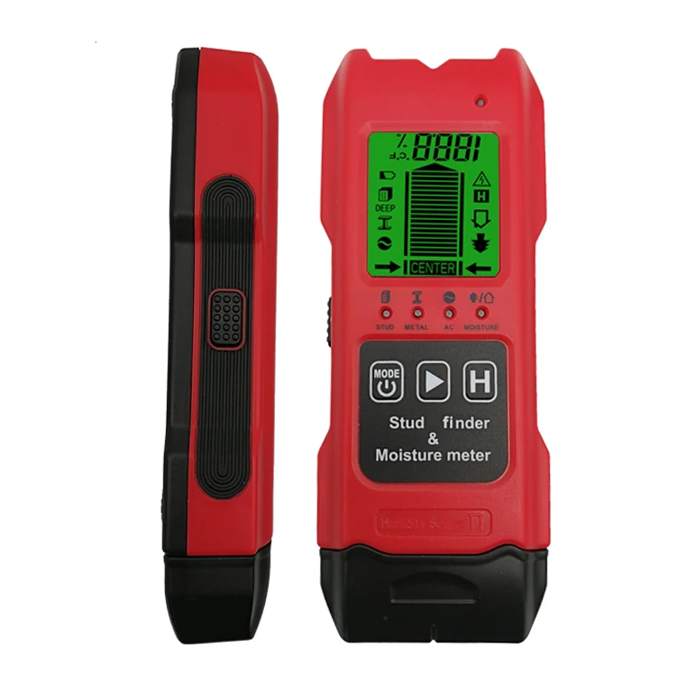 7 in 1 Multi-Purpose LCD Display Moisture Meter for Temperature/Wood/Building Material Humidity Tester and Digital Stud Finder