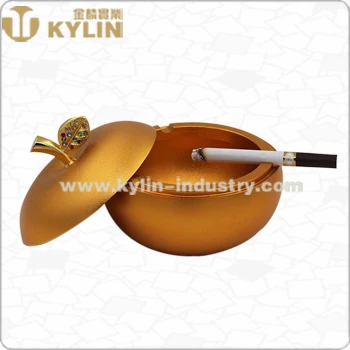 high quality apple aluminum ashtray,fruit shape metal ashtray