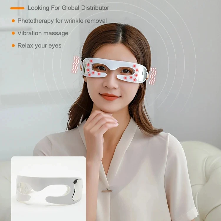 Wholesale eye massager Heating therapy beauty device to relieve eye fatigue fading dark circles anti-wrinkle