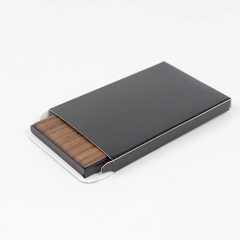 Customized Wholesale Resin Wooden Business Card Holder Pocket Phone Card Holders Bank Card Bag