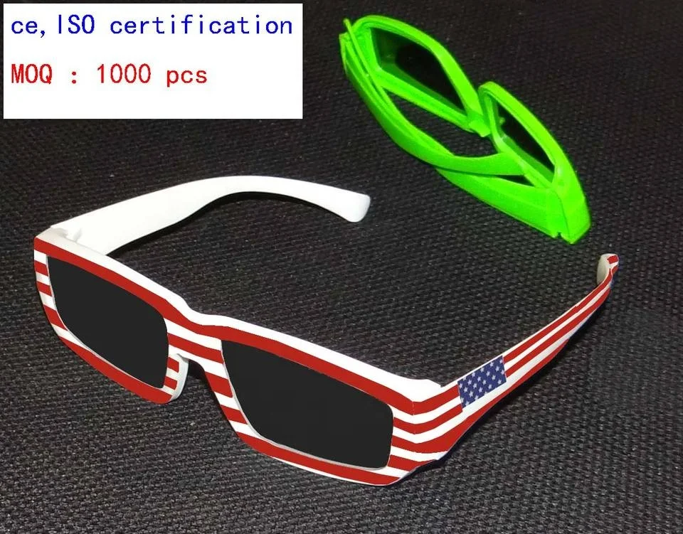 2024 New products Wholesale ISO Certified Solar Eclipse Viewing Glasses Custom Printed Paper Solar Eclipse Glasses