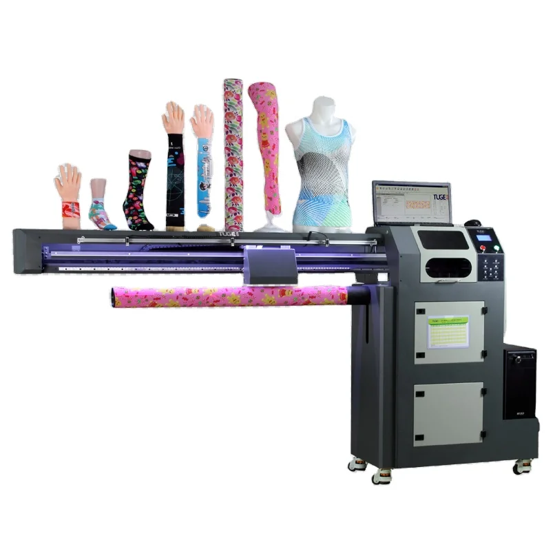 Custom  3D design socks printing machine seamless socks printer