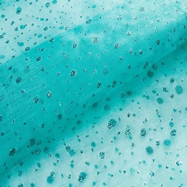 Топ 10 лет опыта элегантная нейлоновая органза с блестящей тканью для платьев свадебная ткань