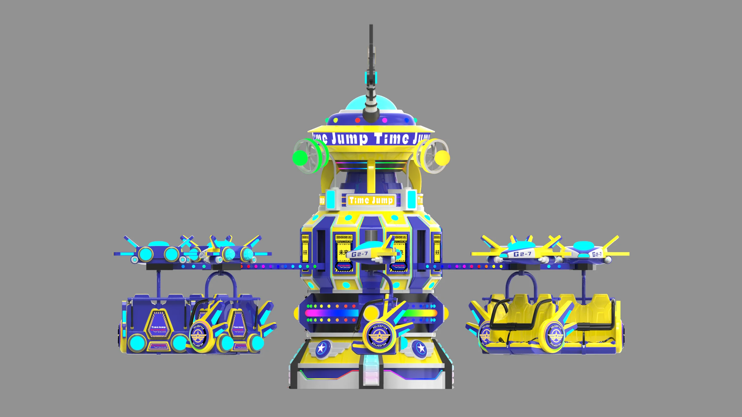 Riding Machines Rising Adventure SPACE TIME JUMP  rides for sales unique product turning up and down and 360 degrees rotation