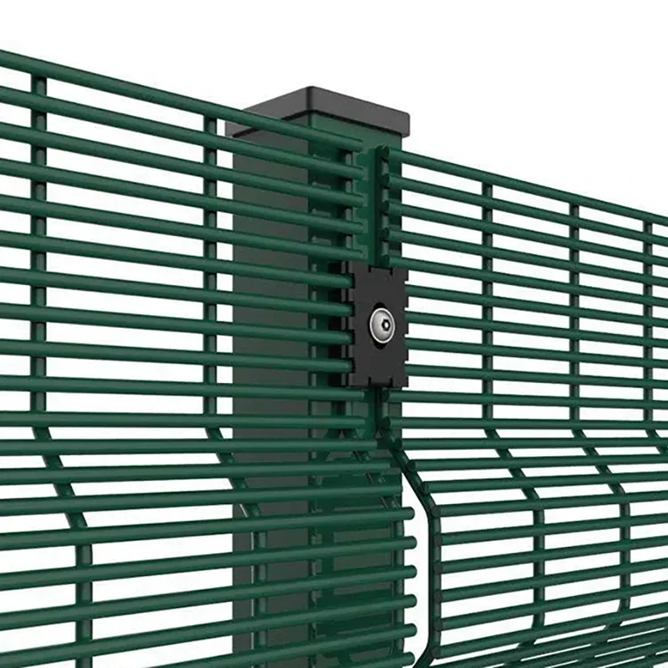 Anping JoyLink Anti-Climb Security Fencing Panels Black  Green Powder Coated Clear View Fence 358 Protection Fence