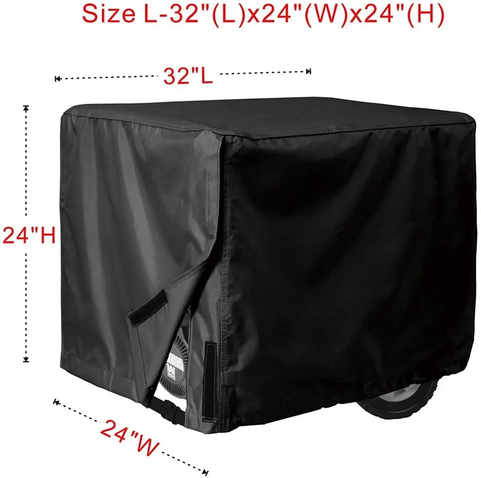 
Waterproof Universal Generator Cover 32 x 24 x 24 inch, for Most Generators 5000-10000 Watt, Black 