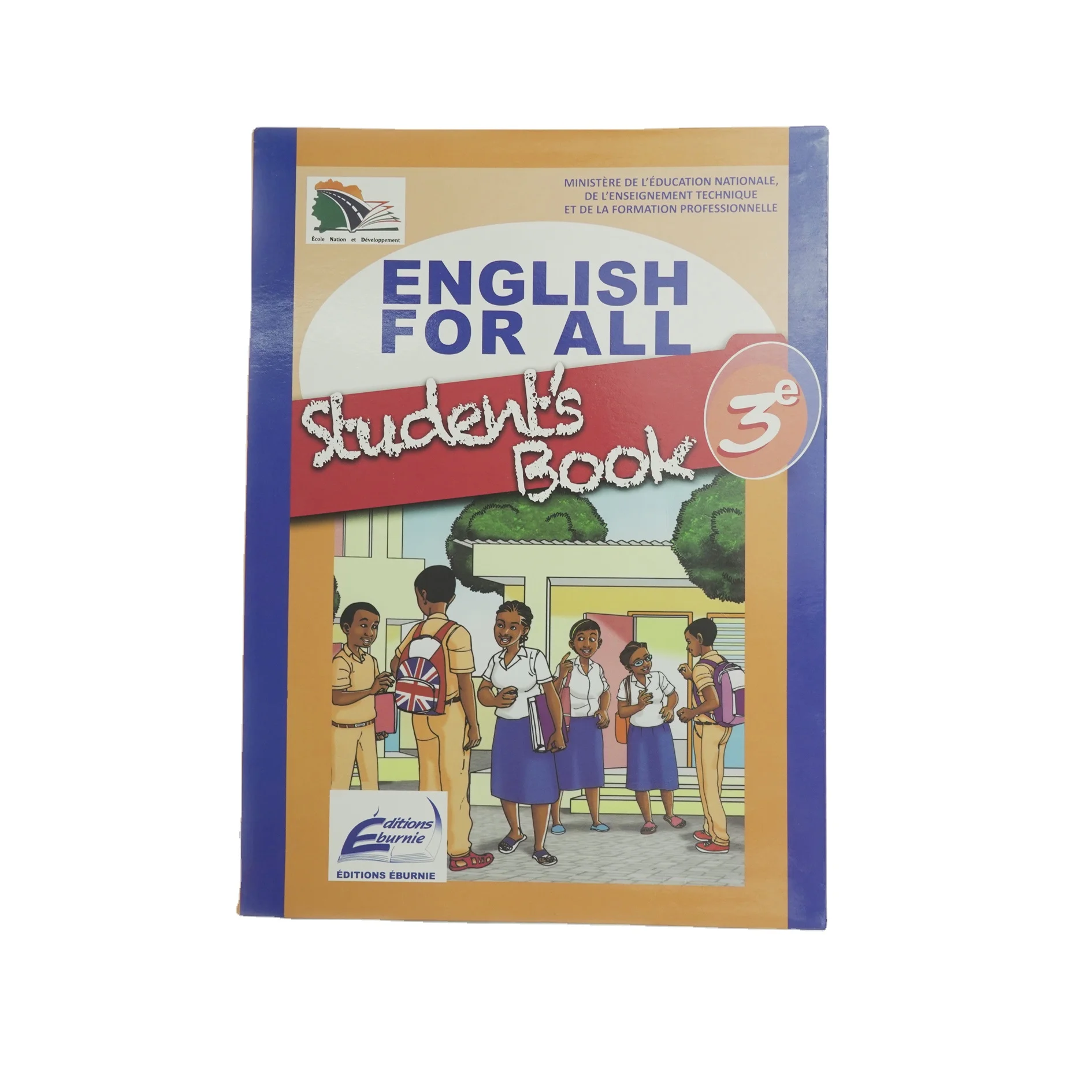paper & paperboard printing English cover design customprinted English Textbook for primary school