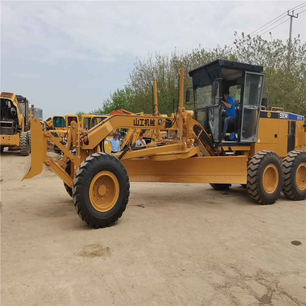 Factory In Stock Road Building Used Motor Grader Machine Sem Grader 919 Road Grader