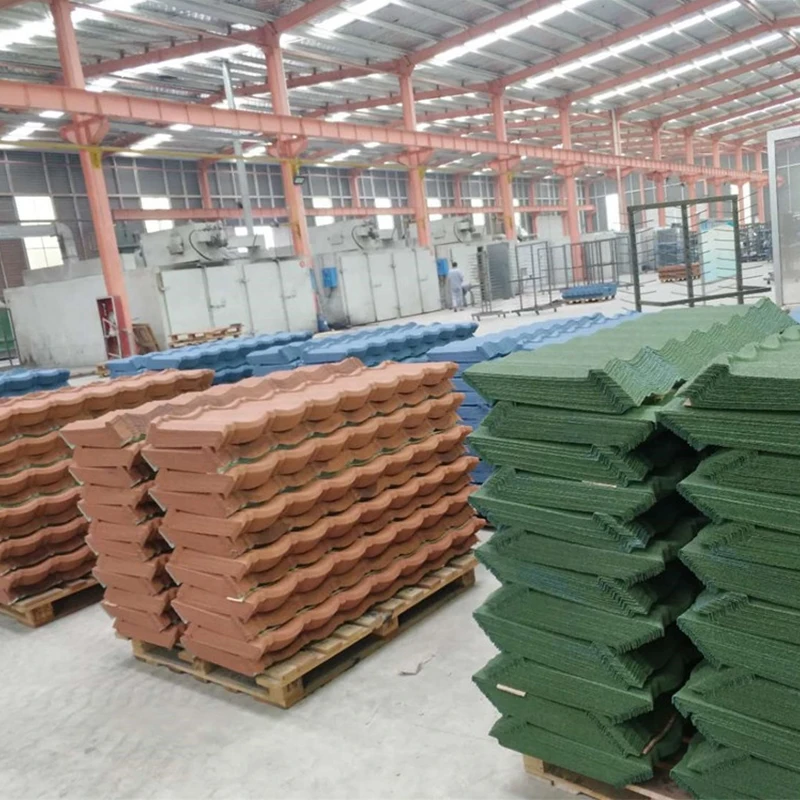 The Price Is Absolutely Solar Decorative Roof Tile Stone Coated Metal  how many stone coated roofing tiles make one square meter