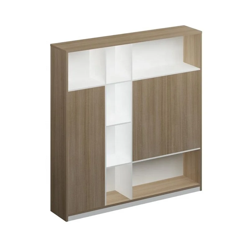 JZD Indoor Furniture Wood Filing Shelf Storage Cabinet for Bedroom Study Office