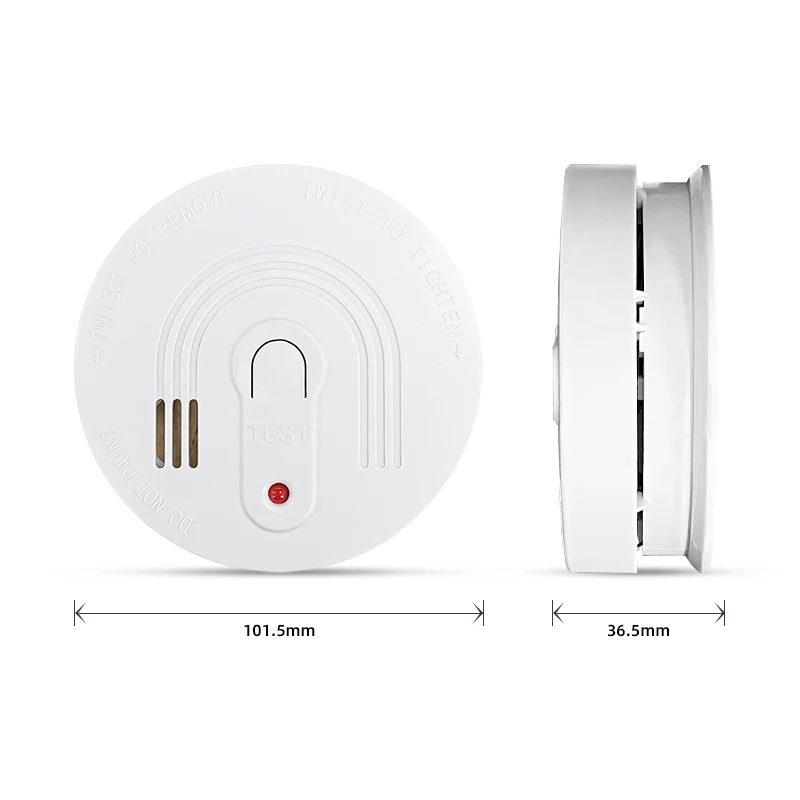 OEM ODM Factory Hotel ABS Smoke Leak Sensor 85Db Standalone Photoelectric Wireless Fire Smoke Detector Alarm