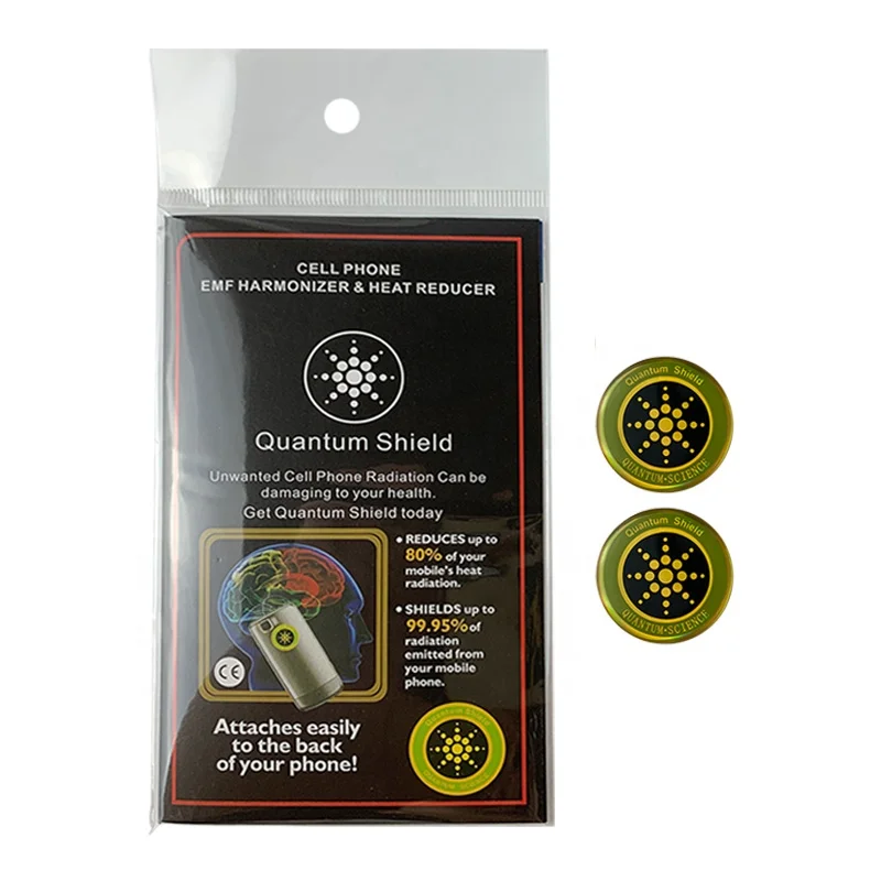 EMF radiation protection quantum shield anti radiation sticker for cell phone EMF radiation protection