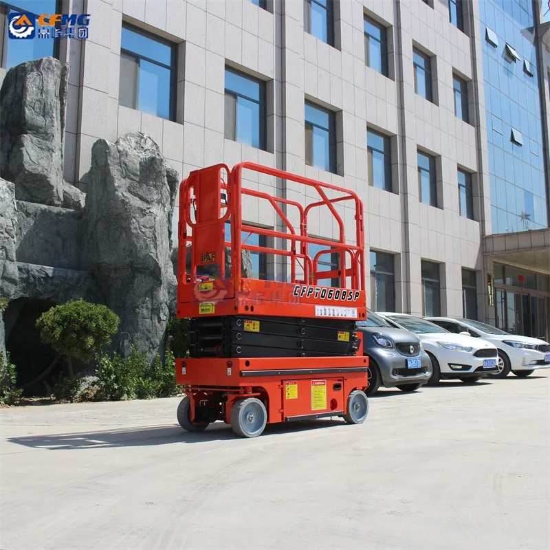 aerial personal lift manufacturer supply electric hydraulic wheeled self-propelled aerial scissor lift