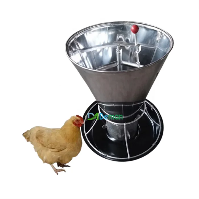 Stainless steel duck feeder Stainless steel chicken goose trough dry wet pig feeder