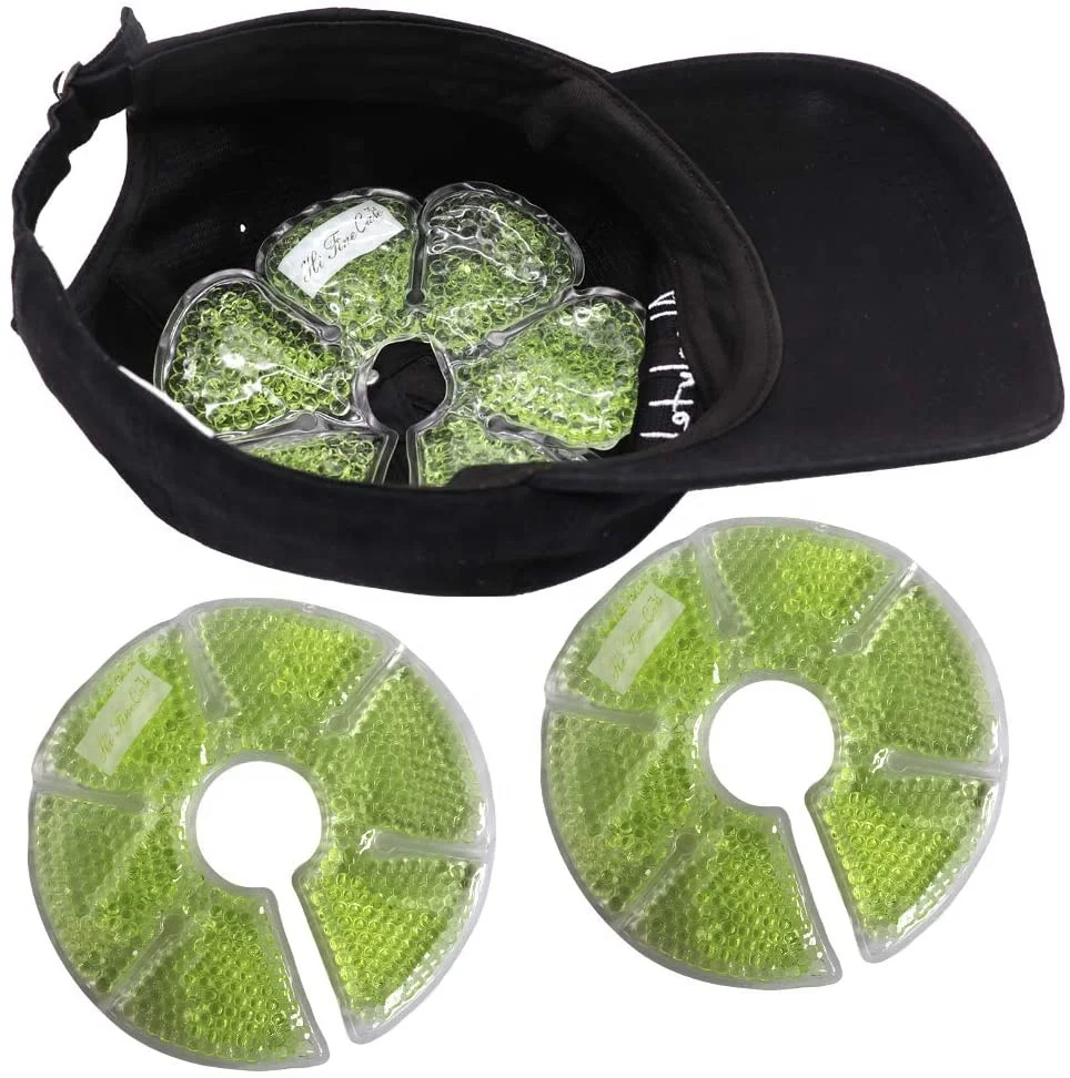 Summer Ice Pack for Sun Hat Cooling Hat for Women Men with Cooling Pack in Cap