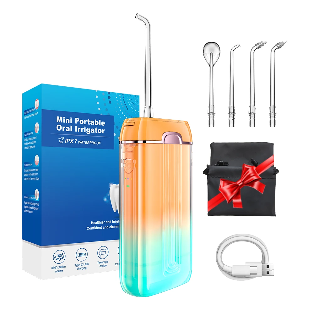 Professional Cordless Electric Tooth Flusher USB Rechargeable Dental Oral Irrigator for Oral Care