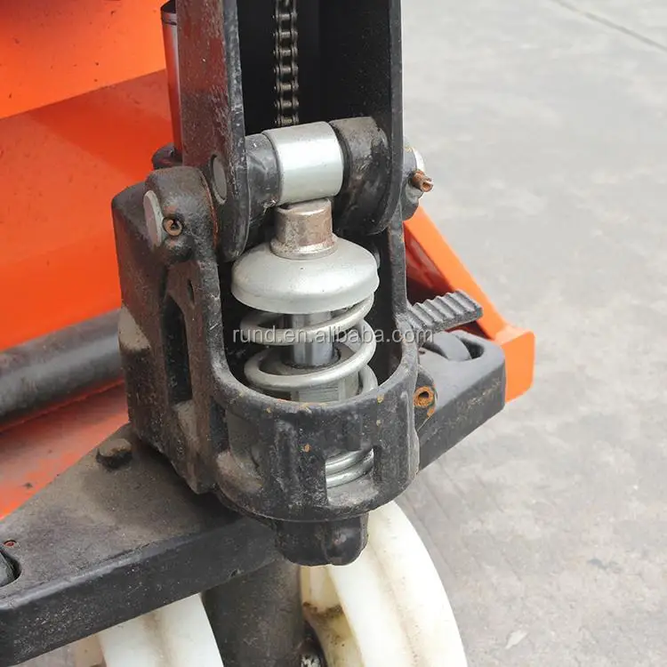 Heavy Duty Manual Hydraulic Forklift Truck Tools Double-Sided Feature for Warehouse and Factory Use Metallic Material