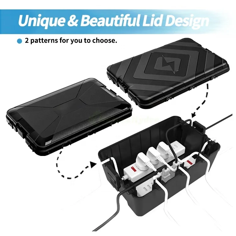 Hot Sale Electrical Box Junction Box 7 Cable Entry Ports Electrical Connection Box with Lightning Design Cover
