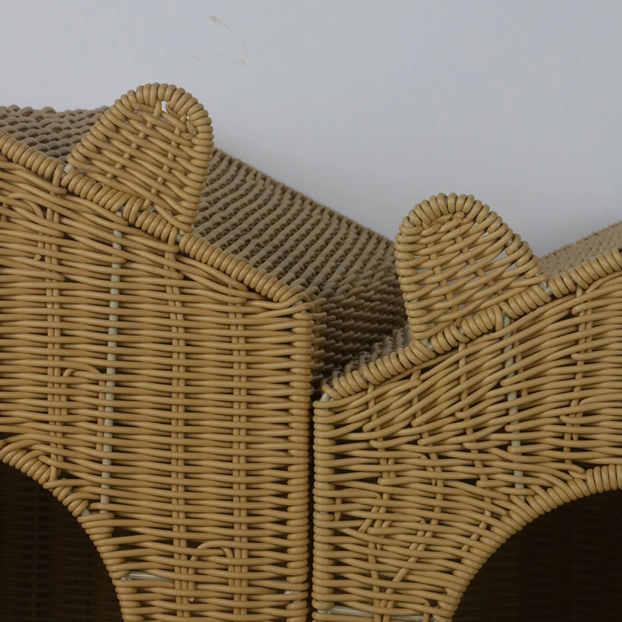 Factory wholesale hand-woven rattan four seasons general outdoor waterproof cat house