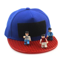 Factory Direct Sale DIY Building Bricks Flat Brimmed Cap with Pixel puzzle games Blocks Christmas hat