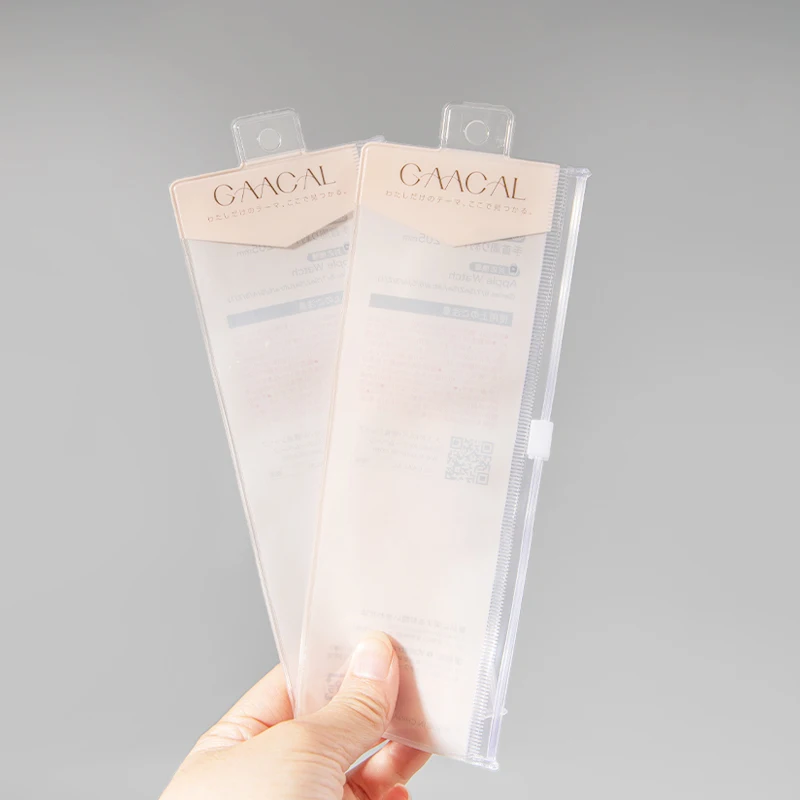 New style hot selling high quality plastic zip bag customized size logo eva pouch eyebrow pencil pvc bags with zippers