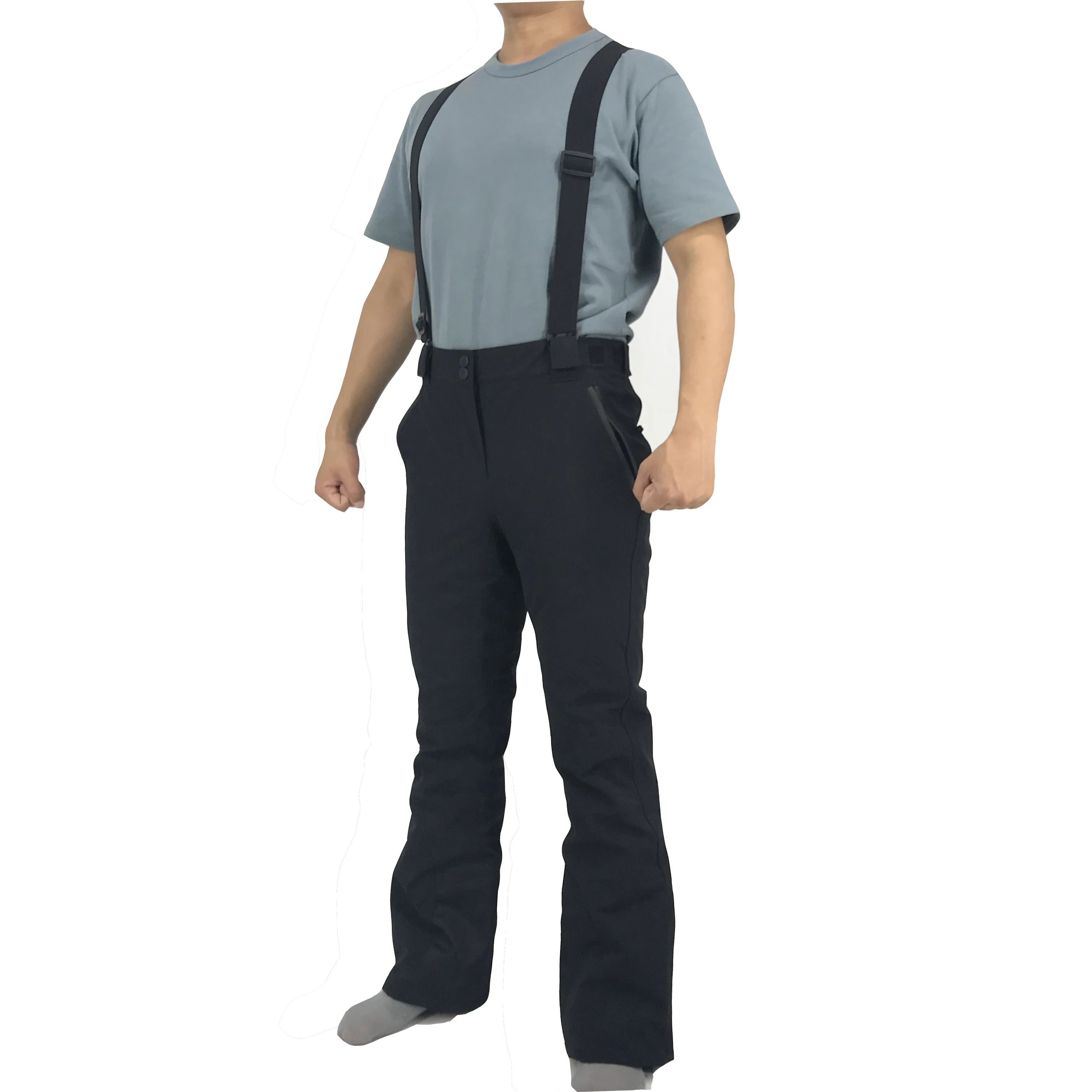 
OEM bib cargo pants thick cotton padding trousers suspender windbreak waterproof workwear overalls 