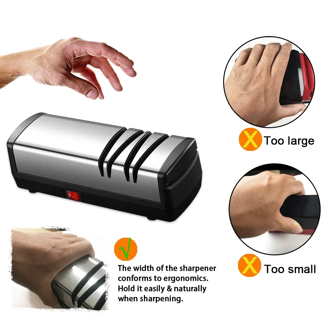 Stable working knife sharpener electric USB Rechargeable electric sharpener for knives OEM electric sharpener for knives