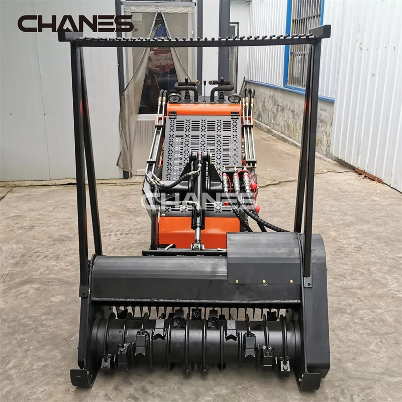 Free shipping Brand new forestry  mulcher   attachment for mini skid steer loader mini loader forestry mulcher